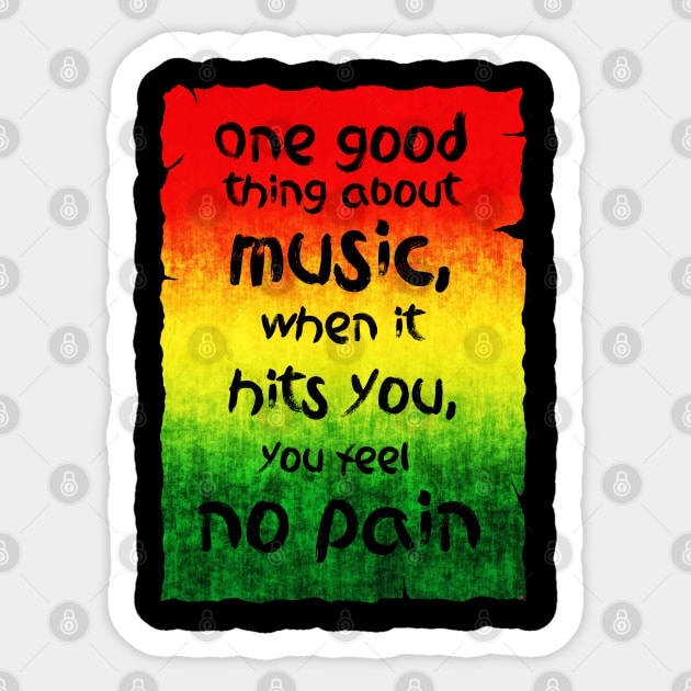 No pain Sticker by Erena Samohai